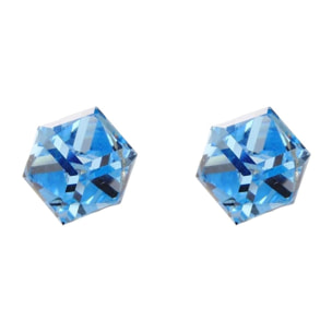 Pendientes Cubik adornado con cristales de Swarovski