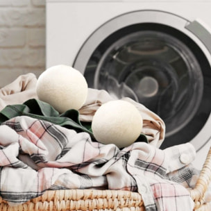 BALLE JE CHERCHE UNE IDEE de sechage en laine pour sèche-linge