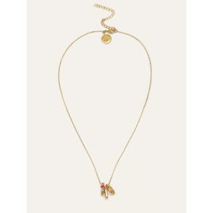 Collar Pebble Family Colors Baño Oro