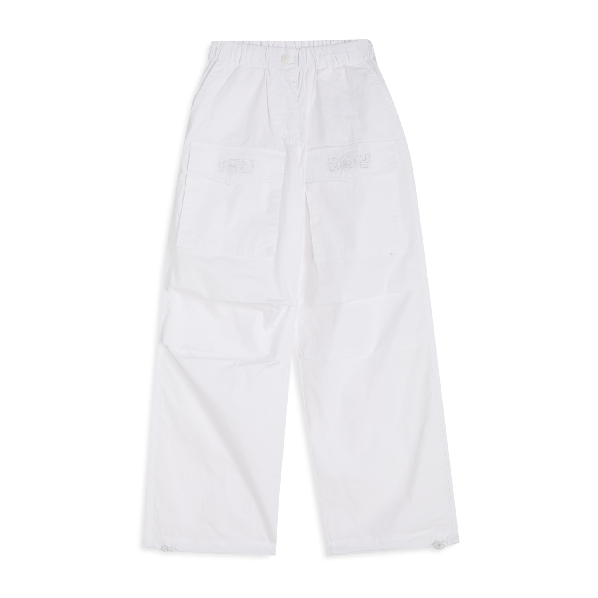 Parachute Pants Bambina in Popeline con Coulisse al Fondo