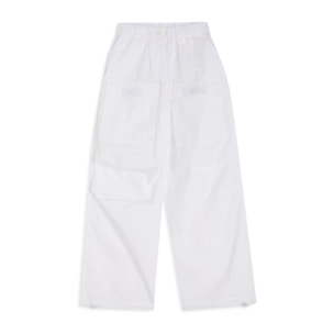 Parachute Pants Bambina in Popeline con Coulisse al Fondo