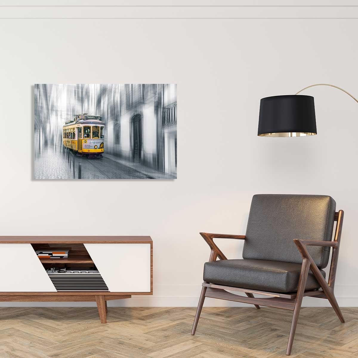 Tableau ville Lisboa  Tableau alu Dibond