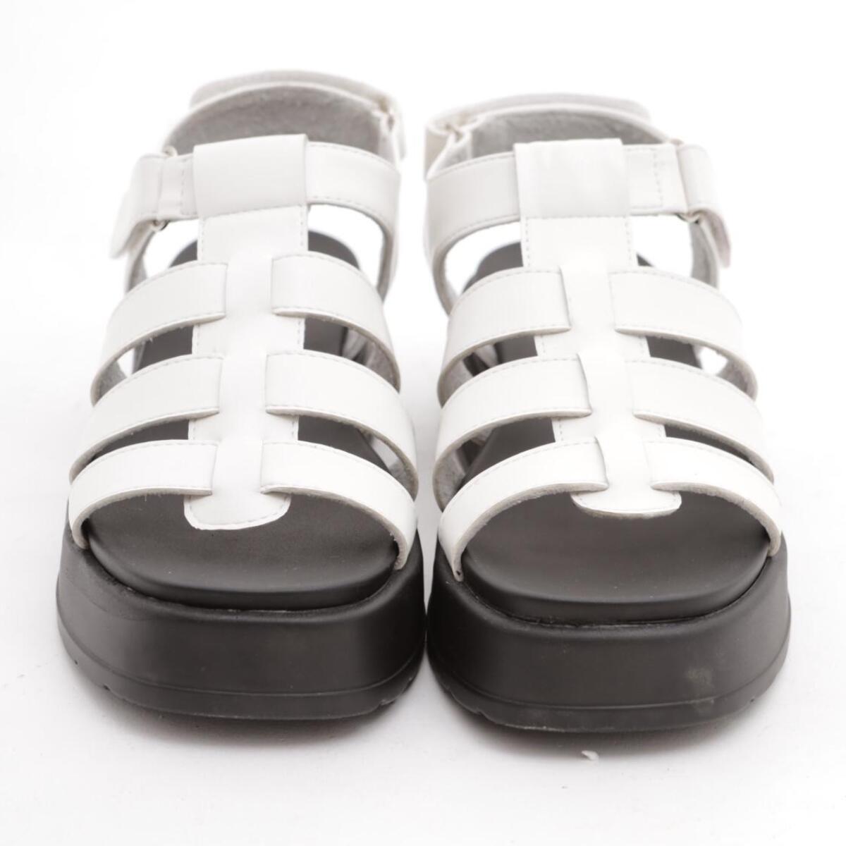 SANDALO FLATFORM RAGNO CHOCOLA' BIANCO