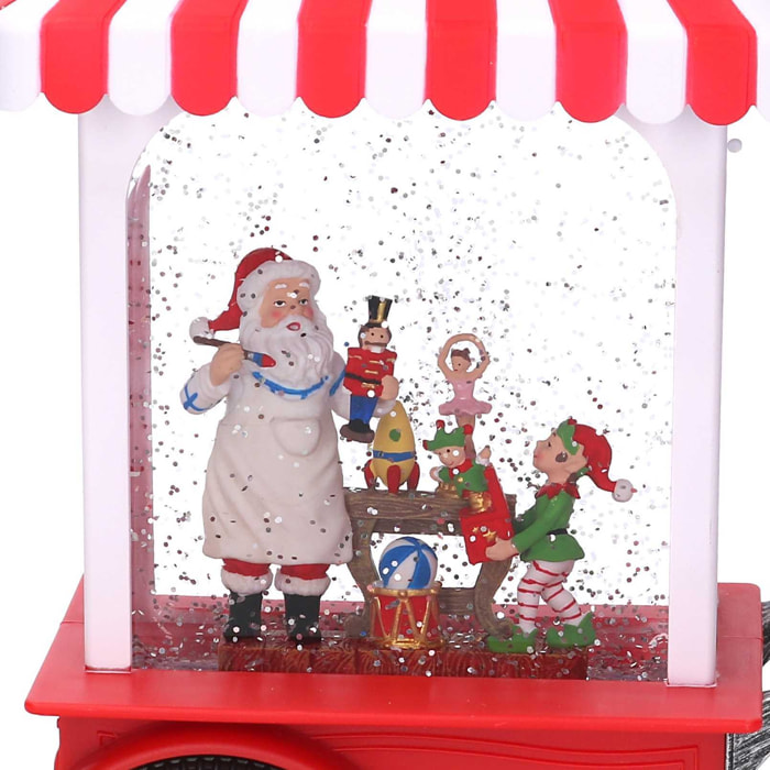 Decorazione natale in plastica candy shop cm17,5x10h27,5