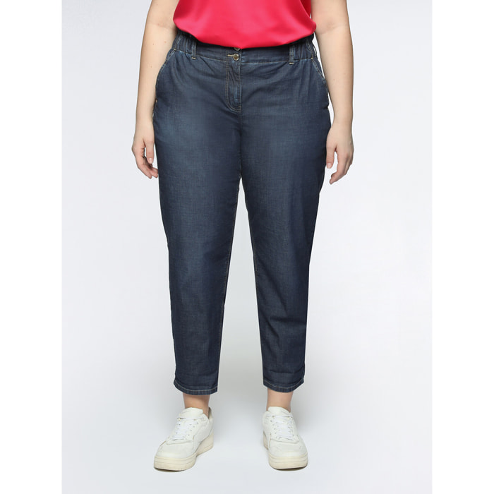 Fiorella Rubino - Jeans balloon dark blue - Blu