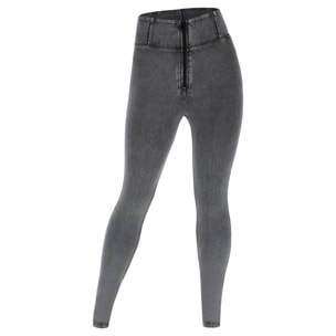 Jeggings push up WR.UP® curvy vita alta con zip gamba skinny