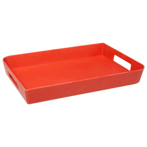 Plateau 35x25cm "Modern Color" rose nacarat