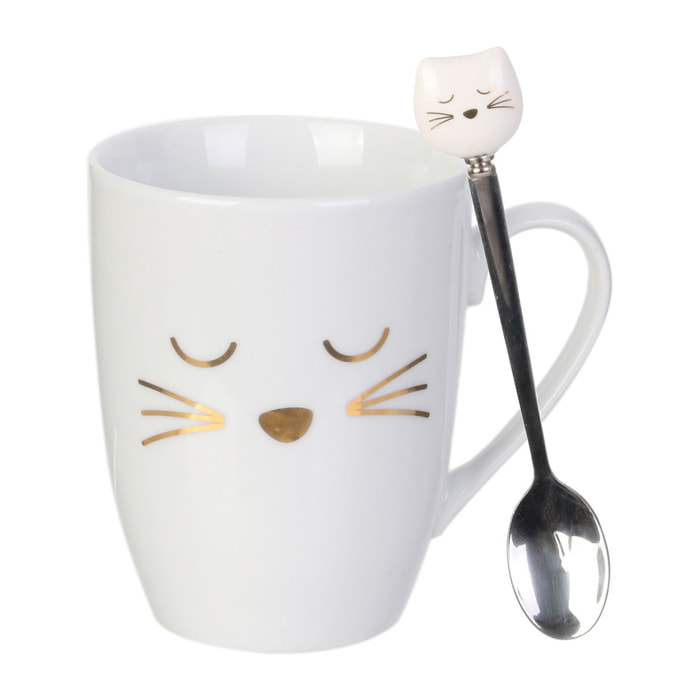 Mug Avec Cuillere Chat