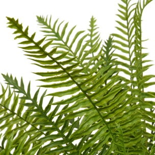 Plante artificielle Fougère Fleur de rose H80cm