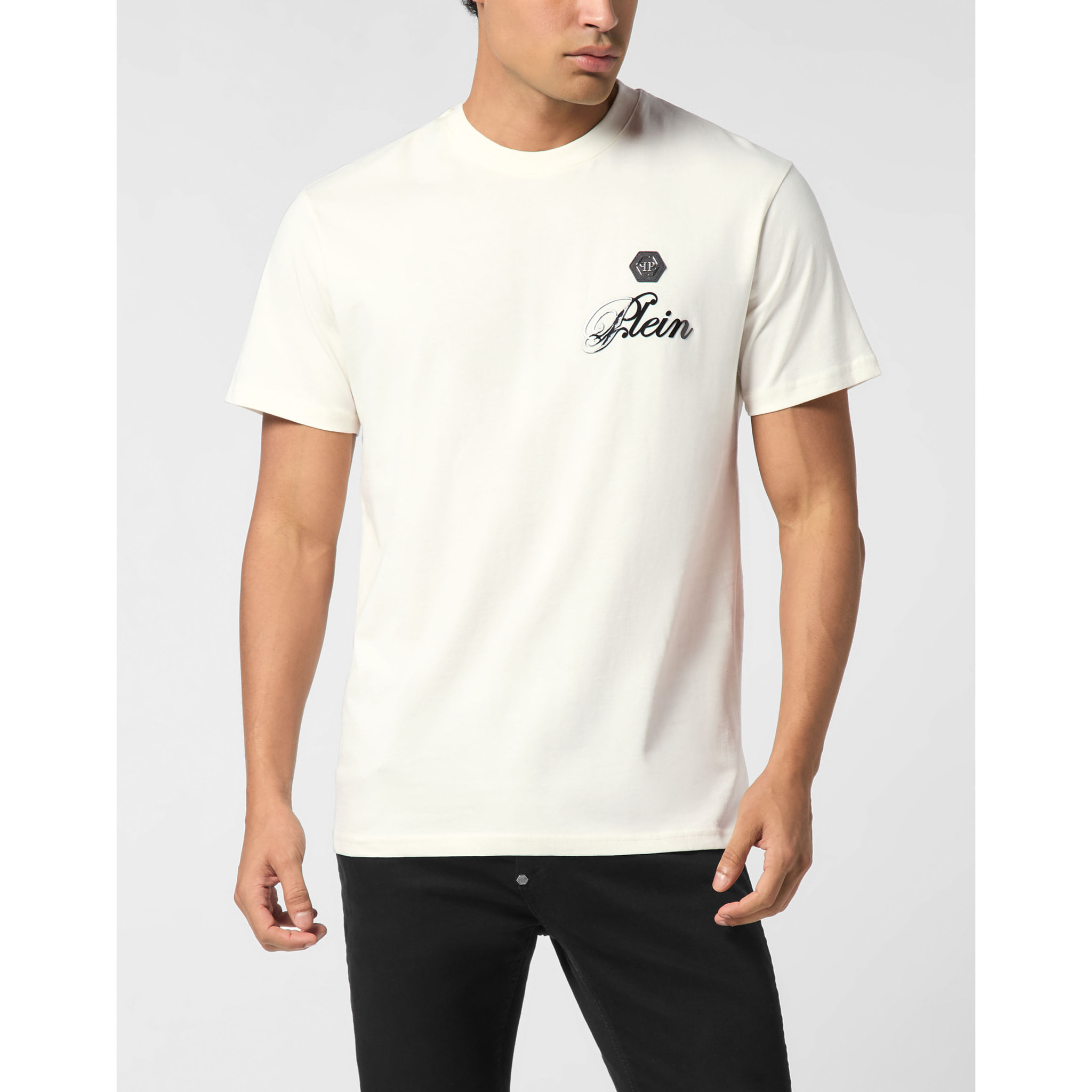 PHILIPP PLEIN T-Shirt Round Neck Ss SIGNATURE