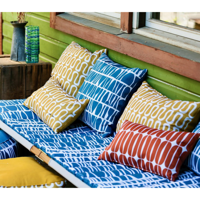 Lot de 2 coussins extérieur - 50x30x15 - ECLYPSE MER