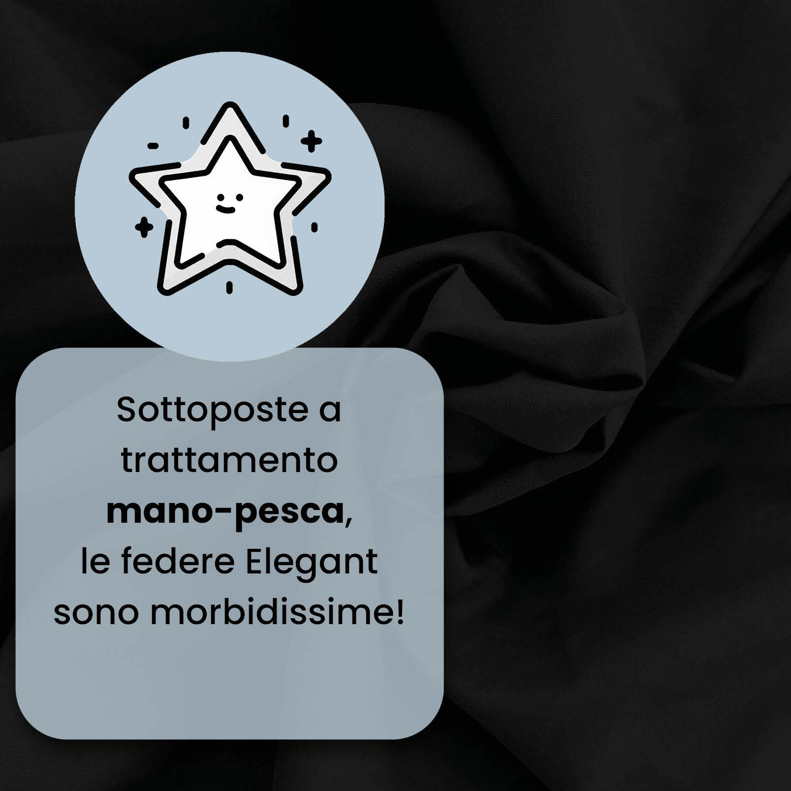 COPPIA FEDERE ELEGANT, 100% Microfibra - NERO