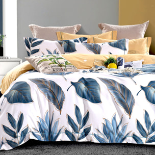 Parure housse de couette en polycoton - florine