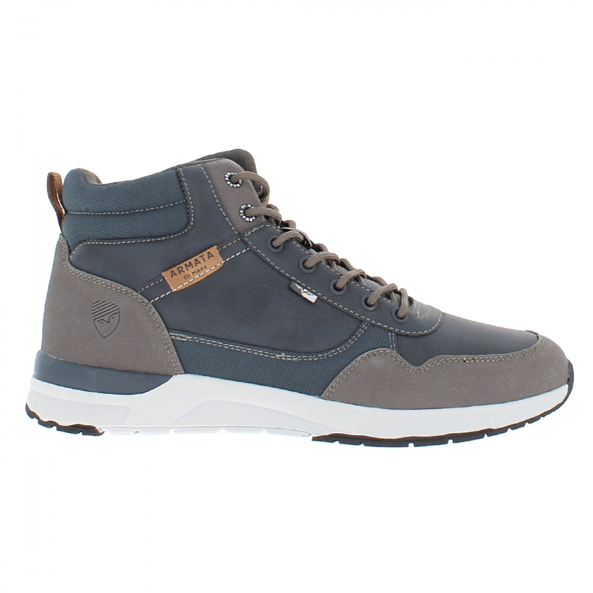 Armata di Mare Scarpe Uomo Stivaletti Casual Stringati con Soletta Rimovibile in Memory Foam AMU W22L245 Grey Navy