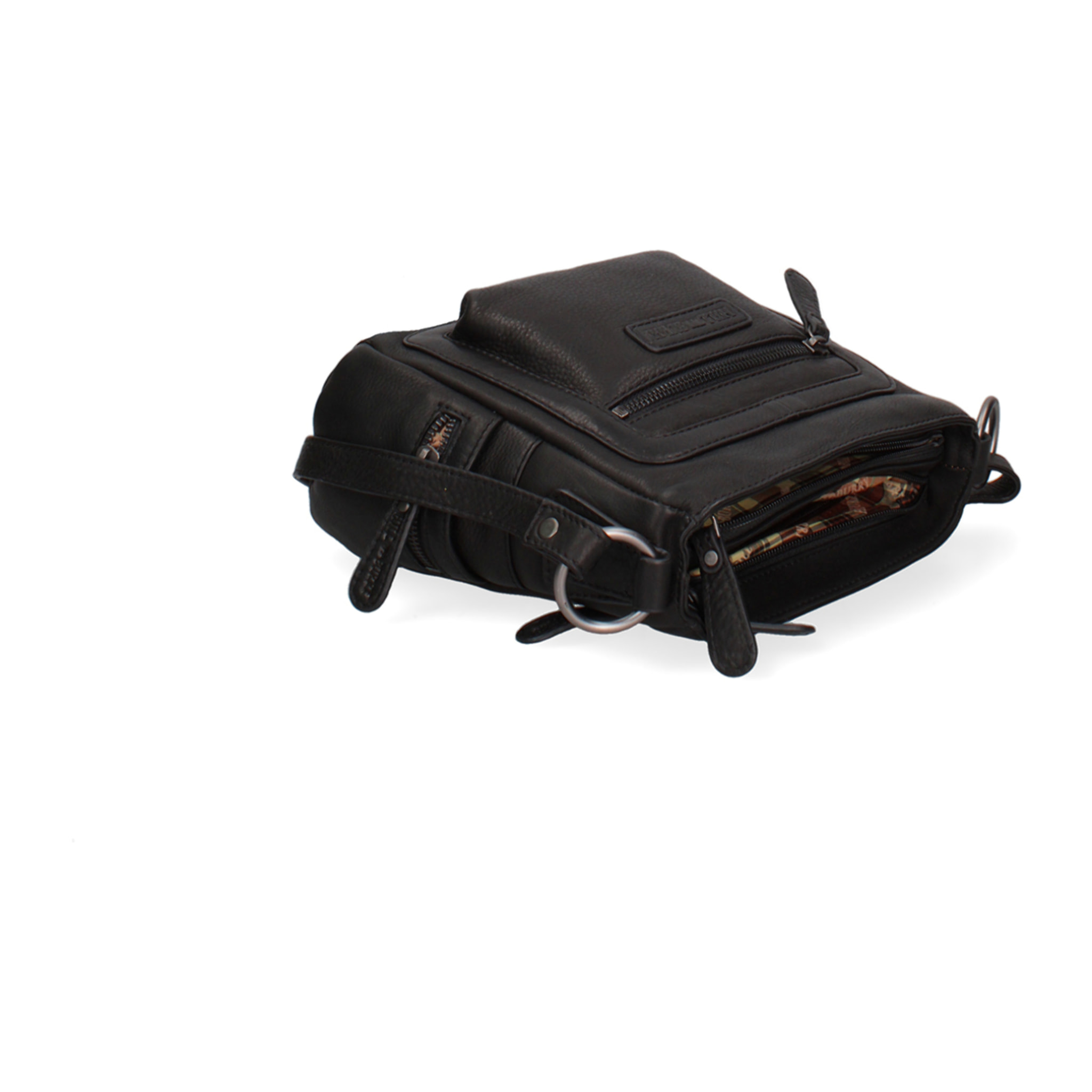 Borsa a tracolla da uomo In Vera pelle Made in Italy 23x21x10 cm