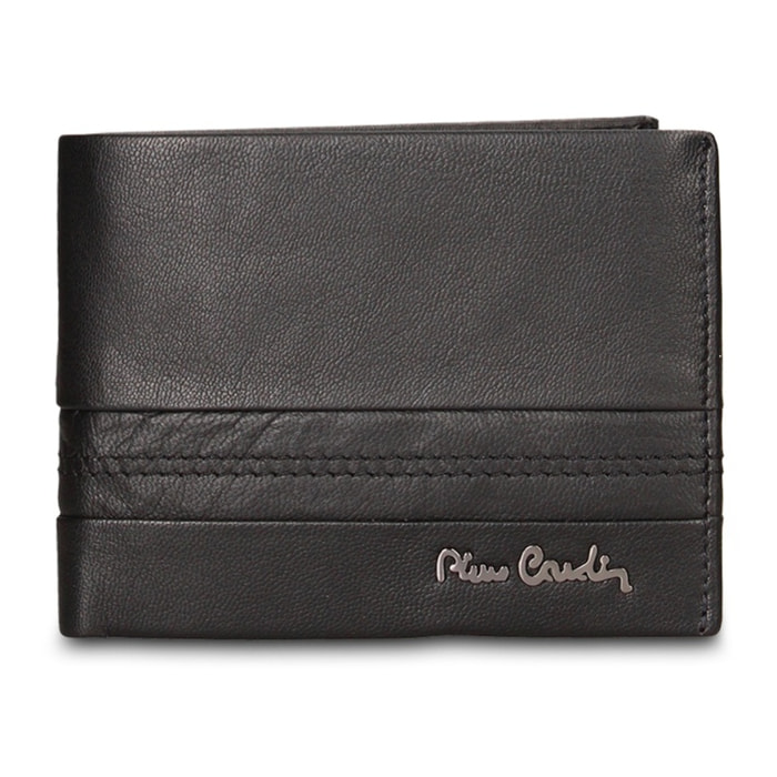 Portafoglio uomo in vera pelle - Modello Silvano Elite - Casual - 12.5 x 9.0 x 2.0 cm