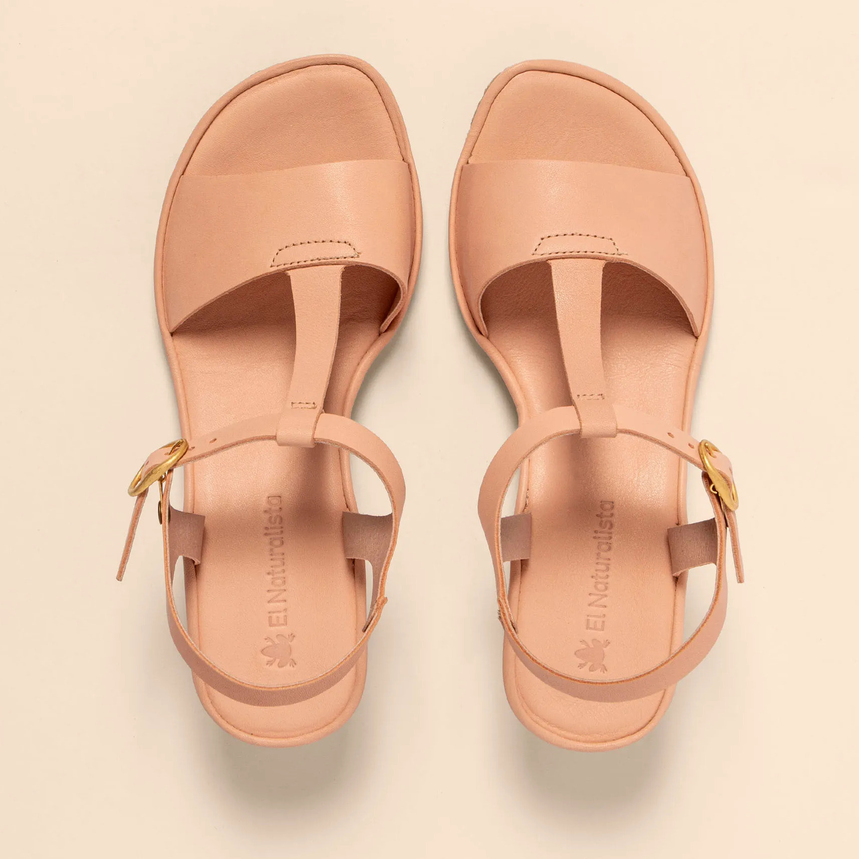 Sandalias con tacón N853 SOFT NAPPA SALMON/ GAIA color Salmon