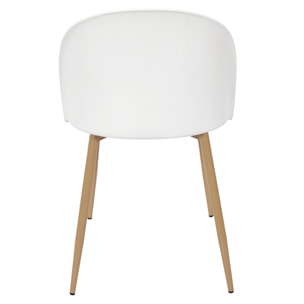 Chaise Scandinave Bergen Blanc - Lot De 2
