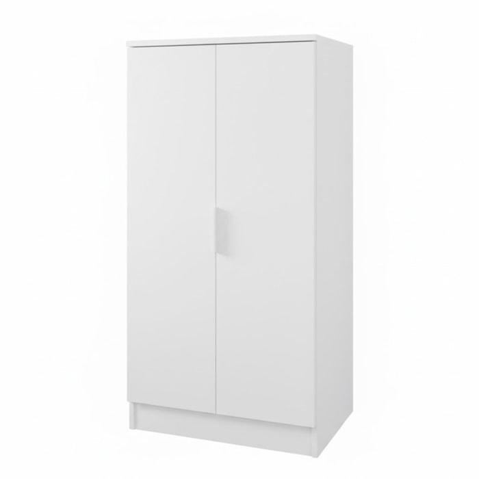Armadio Multiuso 2 Ante Scarpiera Salvaspazio Con 6 Ripiani Estraibili Mobile Porta Scarpe Ingresso Corridoio Camera 108 x 55 x 39.6 Cm Colore Bianco
