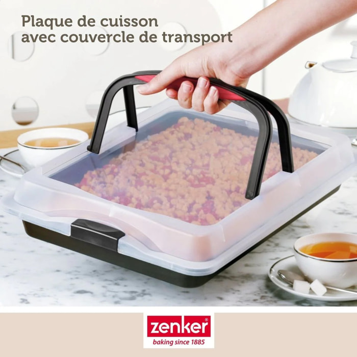Plaque de cuisson 42 x 29 cm avec couvercle Zenker Special To Go