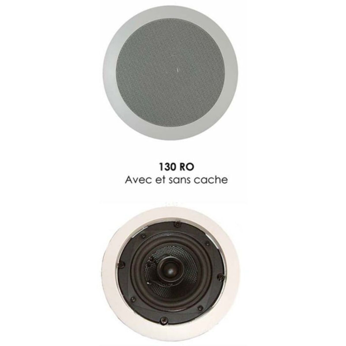 Enceinte encastrable DAVIS 130 RO Blanc