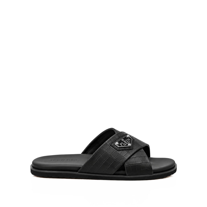 PHILIPP PLEIN Sandalias planas COCCO
