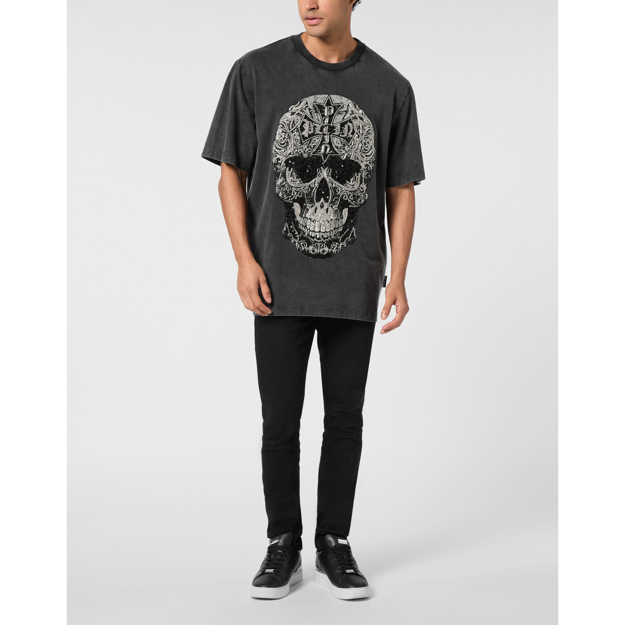 PHILIPP PLEIN T-Shirt Round Neck Ss SKULL
