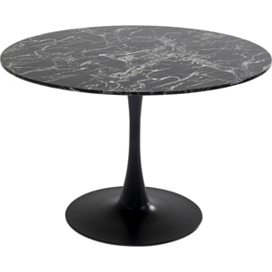 Table Veneto 110cm noire Kare Design