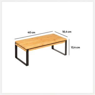2 étagères gigognes "Nera" en bambou