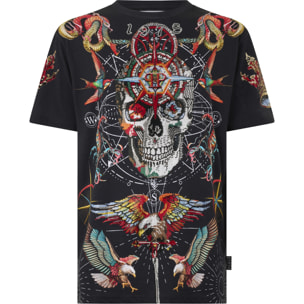 PHILIPP PLEIN Round Neck T-Shirt Tattoo Stones