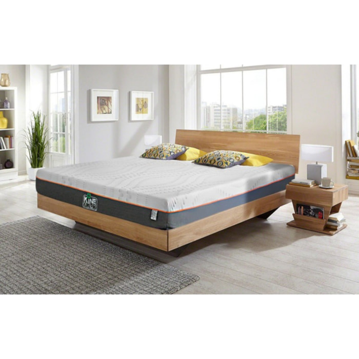 Matelas Kineflex déhoussable - Gamme Luxe Hôtelière : véritable mousse mémoire de forme à haute denisté 80KG/M3