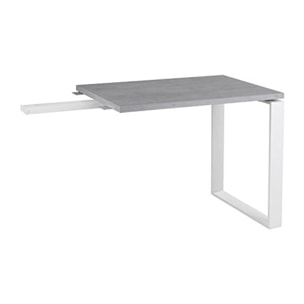 Retour de bureau effet gris béton L.90 cm - OFFICIO