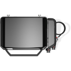 Plancha gaz WEBER black 2 brûleurs à poser,  56x41 cm