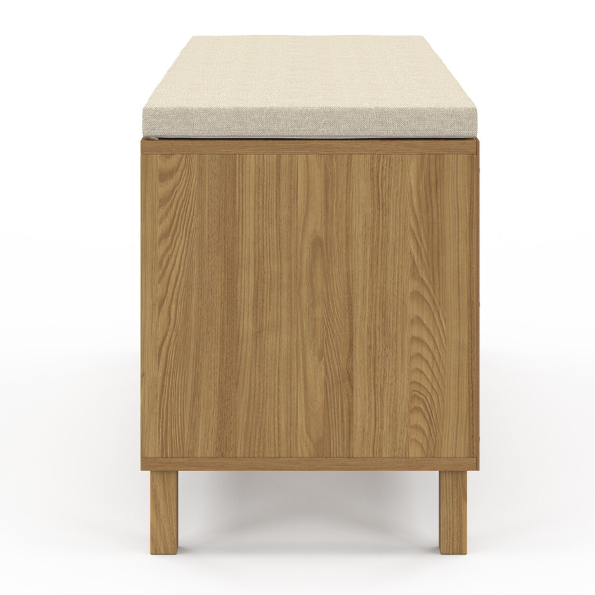 Banc à chaussures Erin 6 paires en cannage