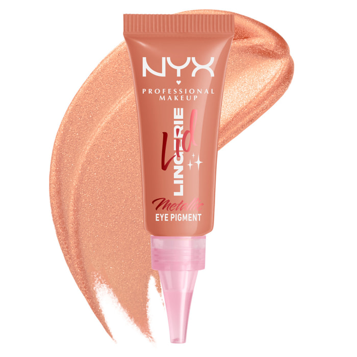 NYX Professional Makeup Lid Lingerie Ombre à Paupières Liquide Fini Mat ou Métallique GOLD STRING
