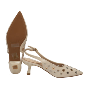 Decolletè borchie - tacco7,0 cm