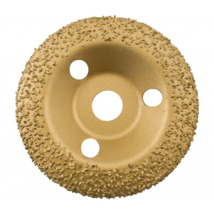 Disque abrasif au carbure de tungstène EDMA - bombé - Ø 125 mm - doré - grain moyen 24 - 928