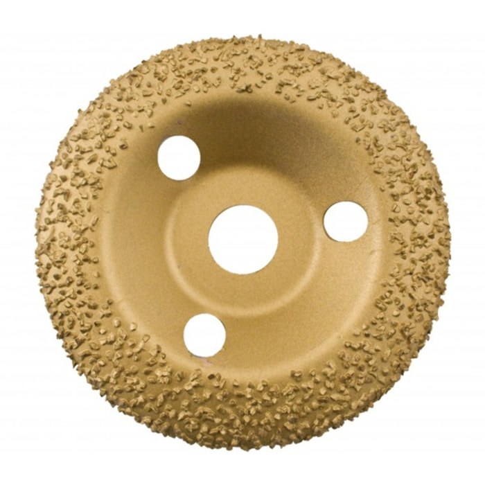 Disque abrasif au carbure de tungstène EDMA - bombé - Ø 125 mm - doré - grain moyen 24 - 928