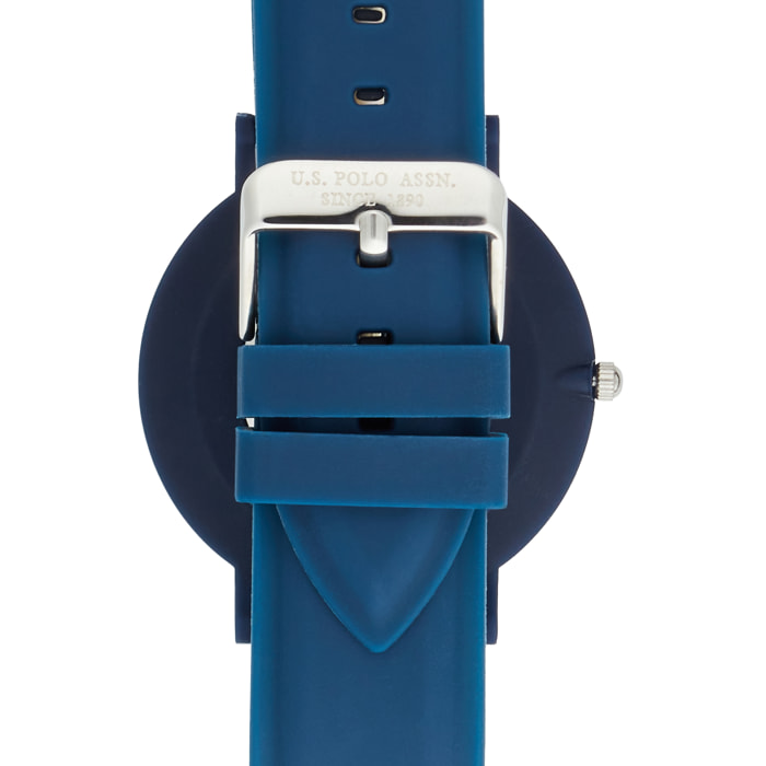 Orologio U.S. Polo Assn. con cinturino in silicone blu