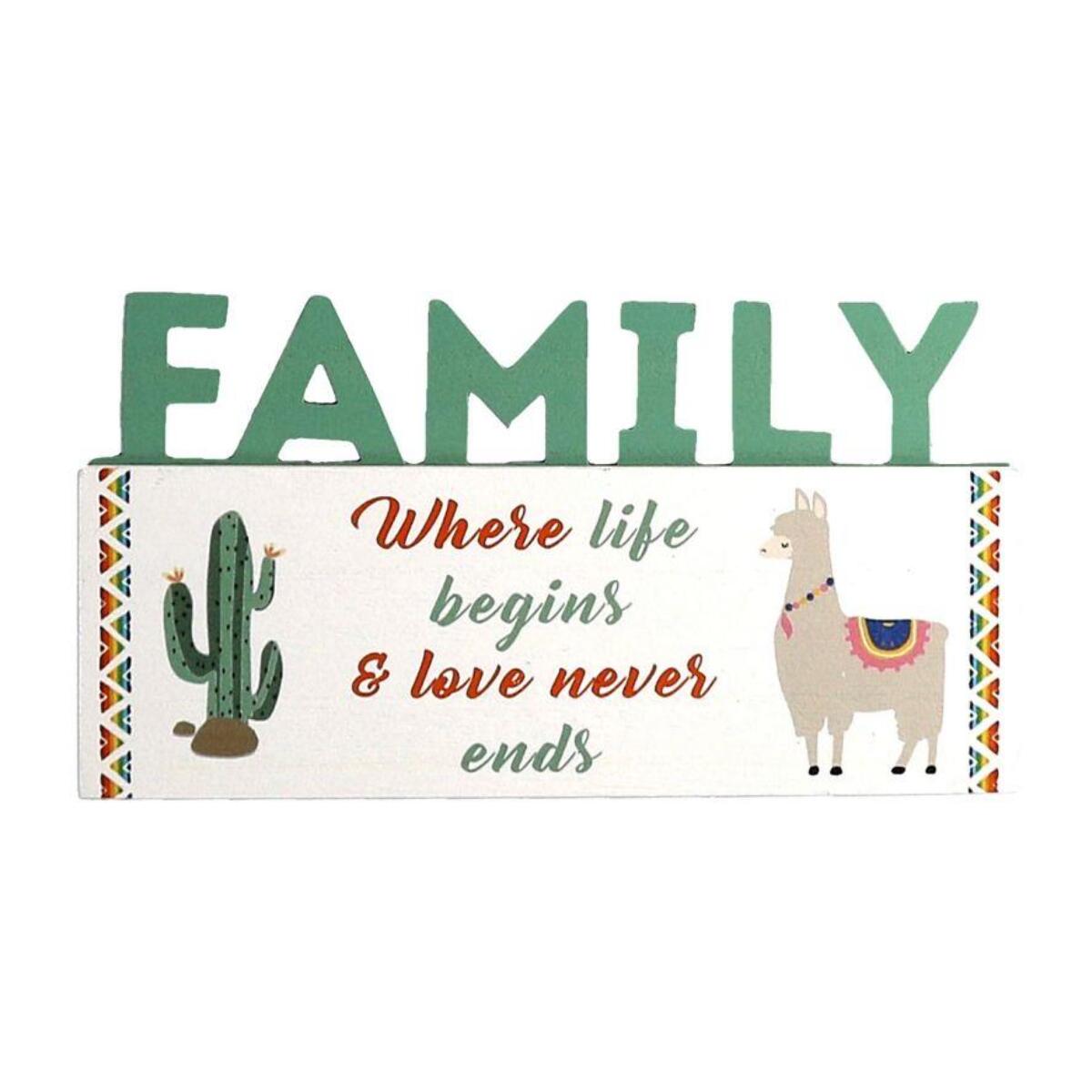 Targhetta in legno con lama cm20x11,5x1,8