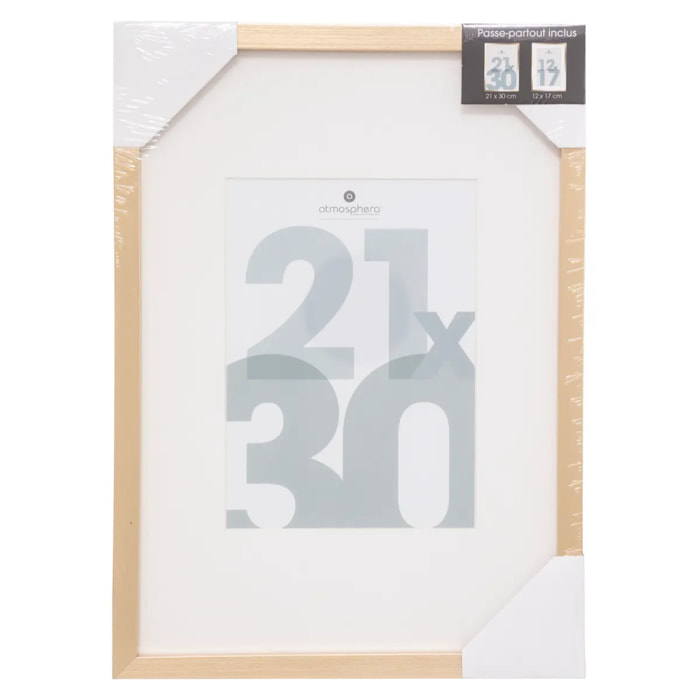 Cadre photo "Manu" doré 21x30cm