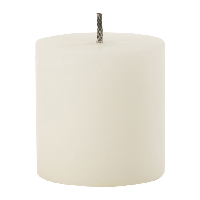 J-Line bougie exterieure Pilier - paraffine - blanc - small - 70H