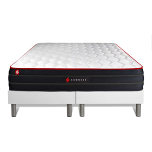 Ensemble sommier + matelas BOOST ressorts ensachés et mémoire de forme