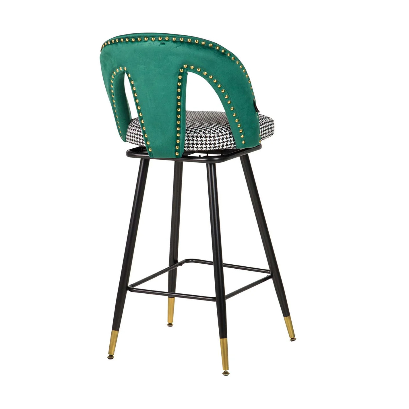 Taburete Bar Velvet Verde Harbor 46x53x106 Cm