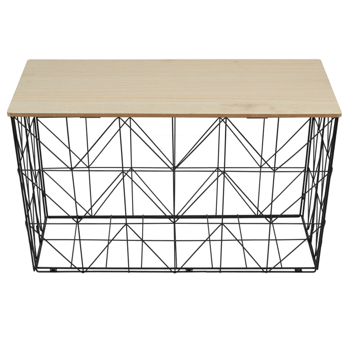 Table Pliable Filaire Noir