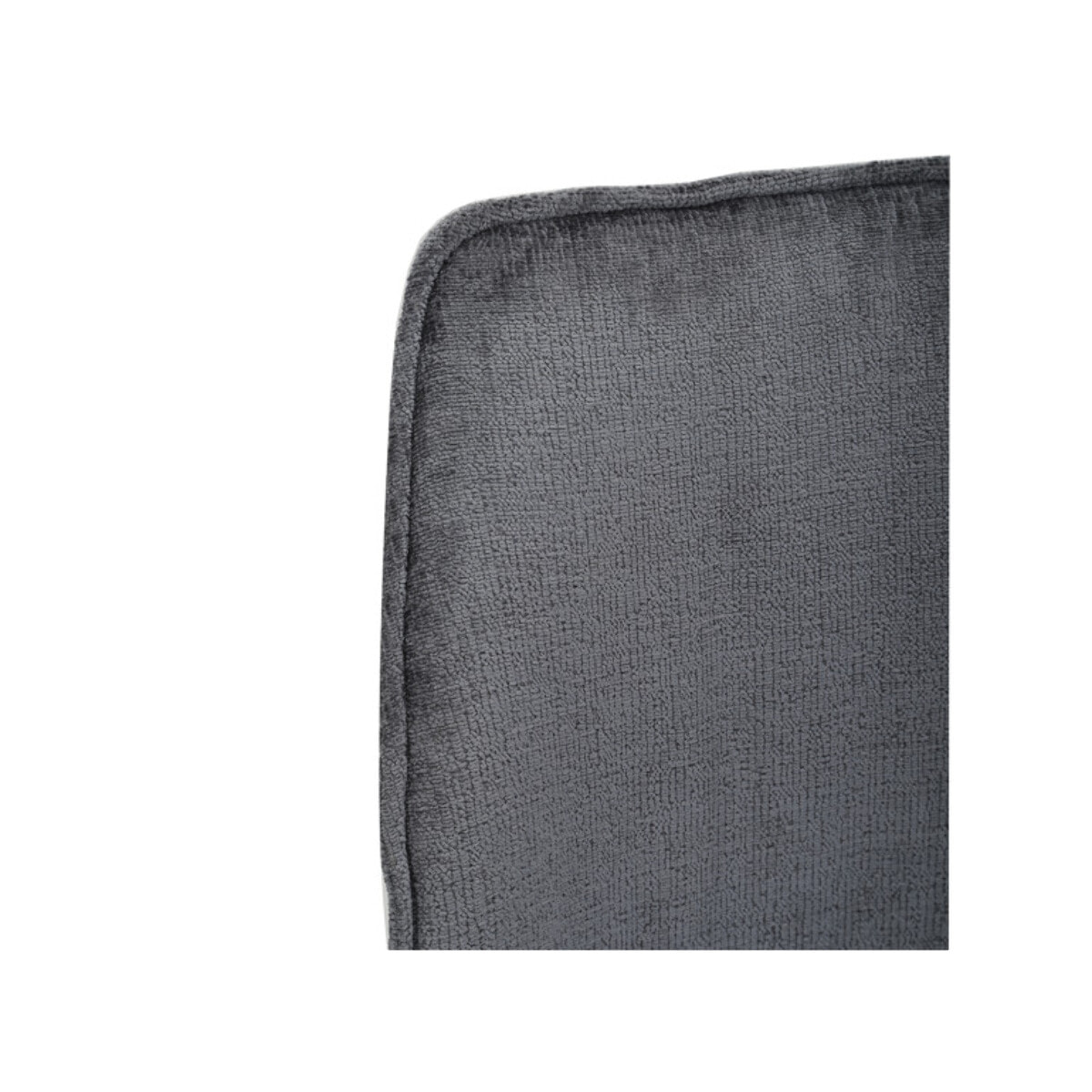 Chaise ergonomique velours et pieds croix métal - 3 coloris - LISBONNE