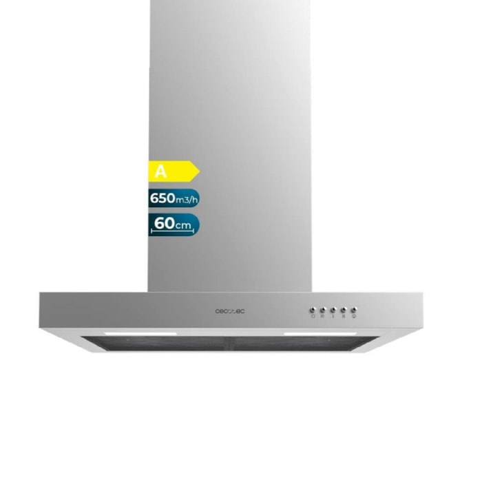 Cecotec Hotte aspirante en T Bolero Flux TM 606500 Inox A