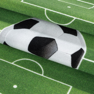 PLAY - Tapis enfant terrain de foot vert - PLA2911VER