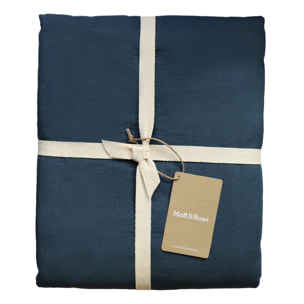 Set de 2 taies d'oreiller unies à volant, COTON LAVÉ