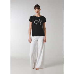 DEHA - T-shirt GRAPHIC STRETCH T-SHIRT in cotone per donna